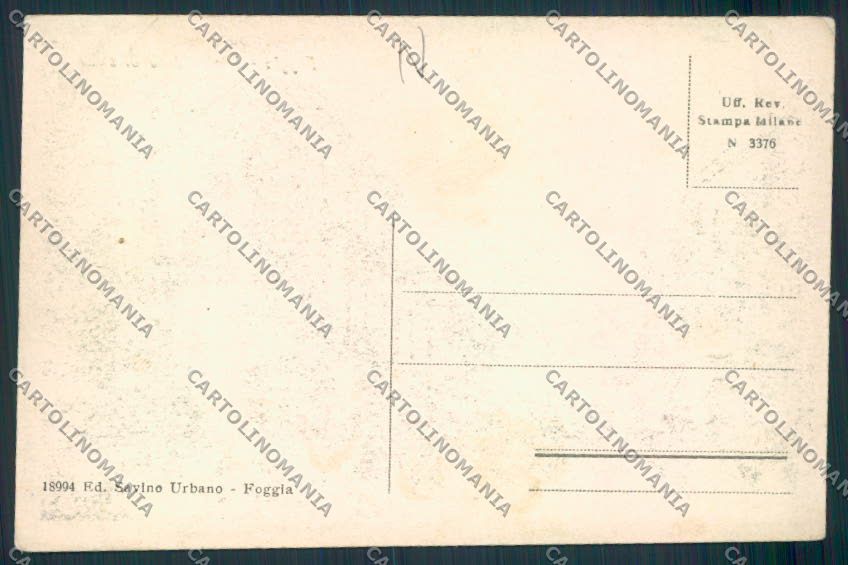 Foggia Città Stazione Treno cartolina MV5320 – retro