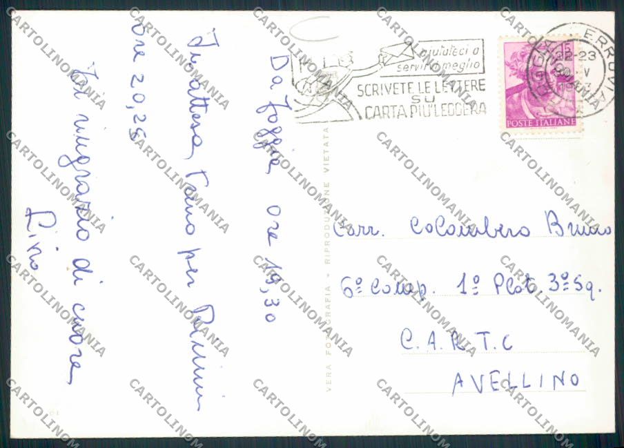 Foggia Città Foto FG cartolina MV5328 – retro