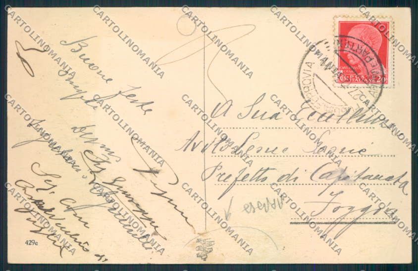 Foggia Casalvecchio di Puglia cartolina MV5362 – retro