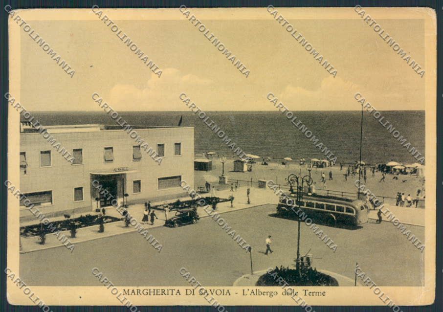 Foggia Margherita di Savoia PIEGHINA FG cartolina MV5374 – fronte