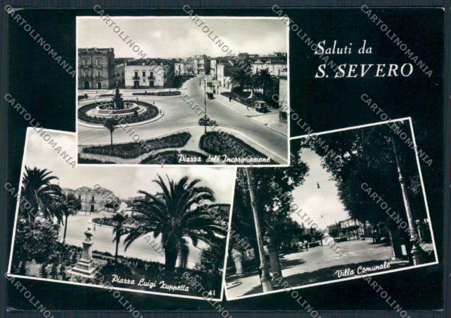 Foggia San Severo Foto FG cartolina MV5380 – fronte