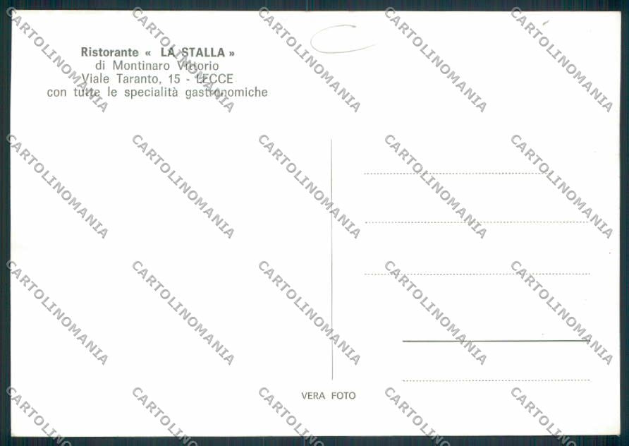 Lecce Città Foto FG cartolina MV5434 – retro