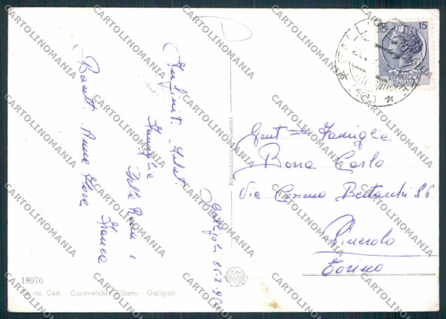 Lecce Gallipoli Saluti da Foto FG cartolina MV5456 – retro