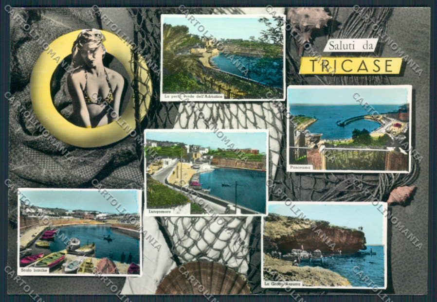 Lecce Tricase Saluti da Foto FG cartolina MV5458 – fronte