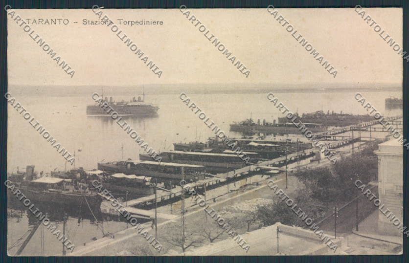 Taranto Città Stazione Torpediniere cartolina MV5484 – fronte