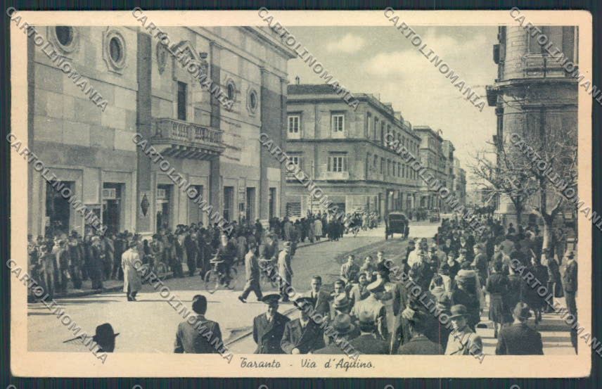 Taranto Città PIEGHINA cartolina MV5506 – fronte