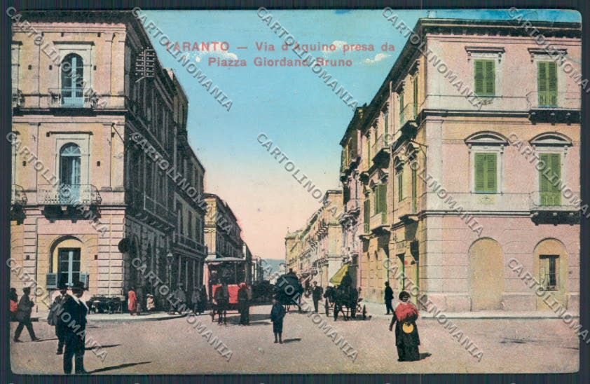 Taranto Città PIEGHE cartolina MV5513 – fronte