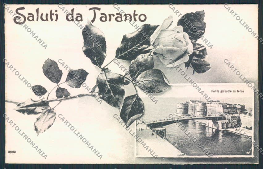 Taranto Città Saluti da cartolina MV5518 – fronte