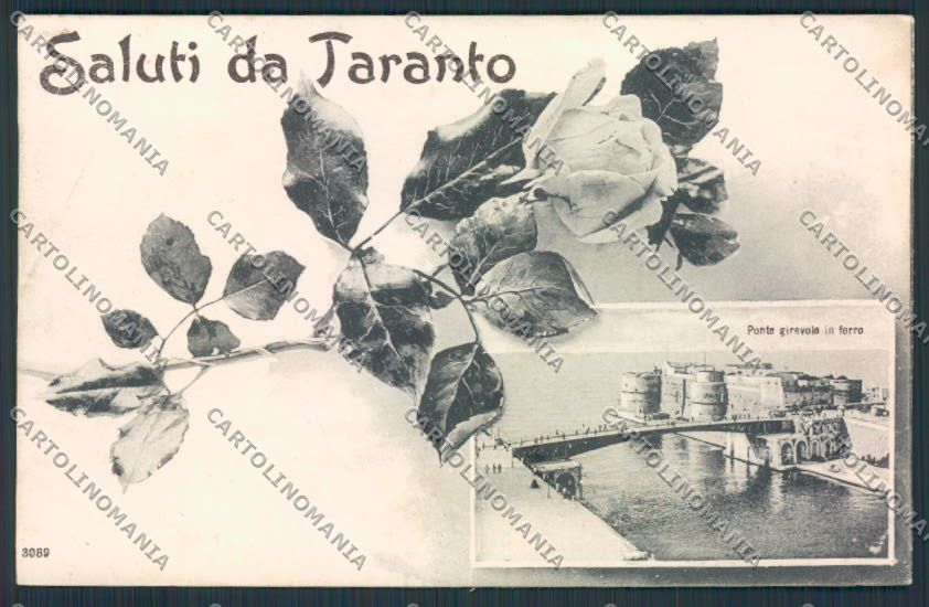 Taranto Città Saluti da cartolina MV5529 – fronte