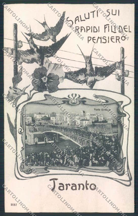 Taranto Città Saluti da cartolina MV5530 – fronte
