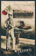 Taranto Città Saluti da Marina Foto cartolina MV5541 – fronte