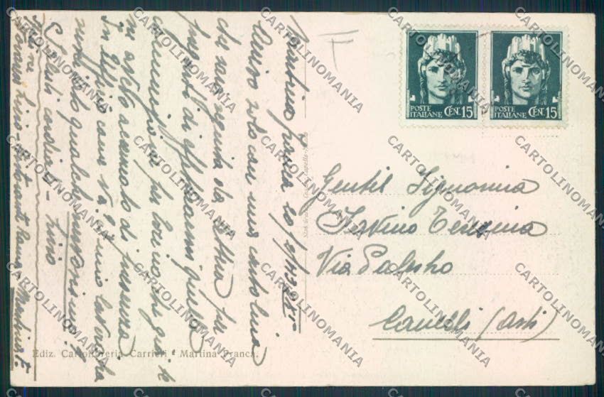Taranto Martina Franca cartolina MV5553 – retro