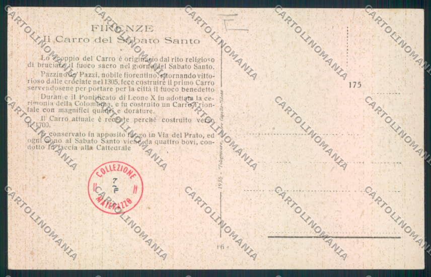 Firenze Città cartolina MV5585 – retro