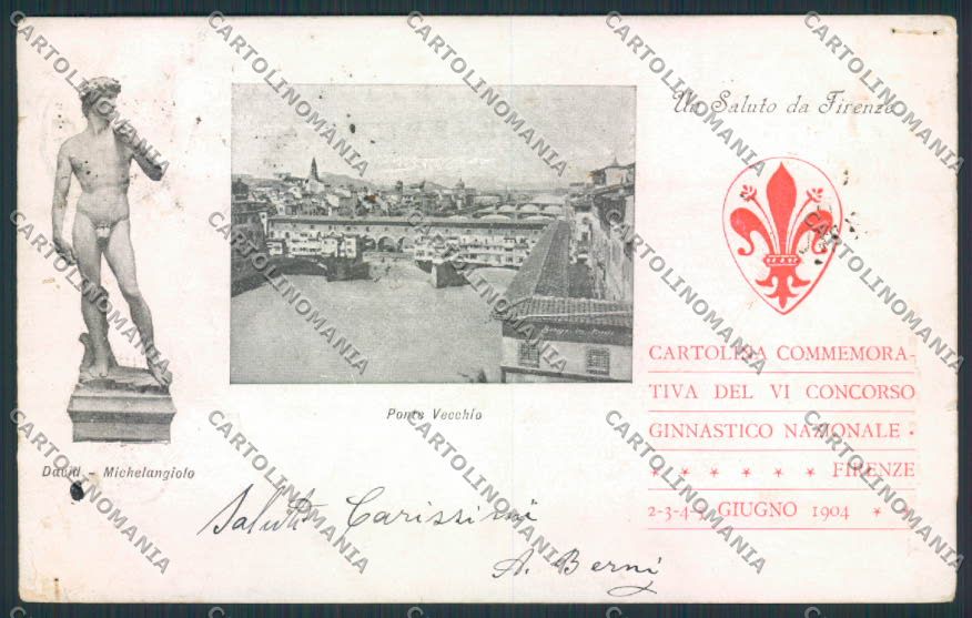 Firenze Città FORI cartolina MV5640 – fronte