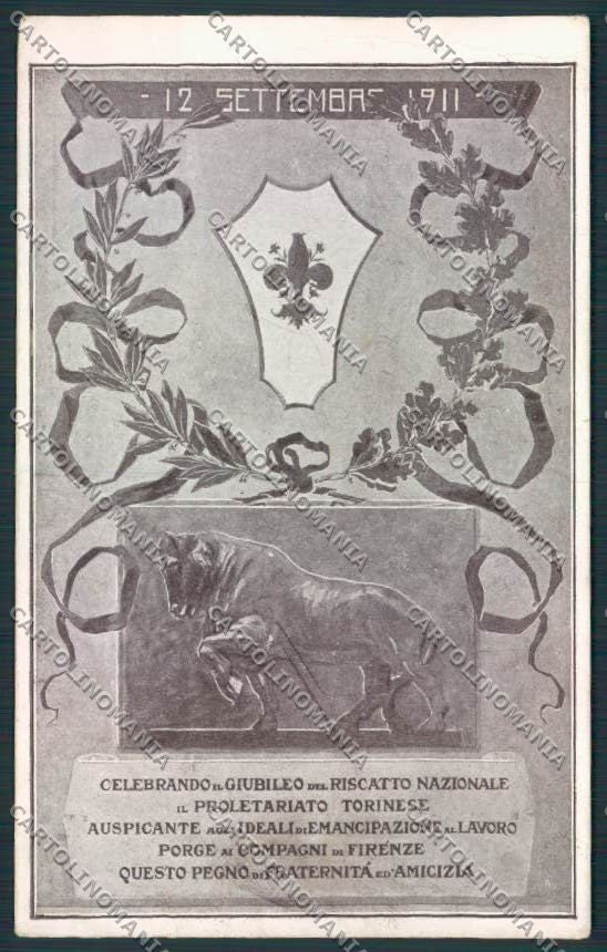 Firenze Torino Proletariato PIEGHINE cartolina MV5643 – fronte