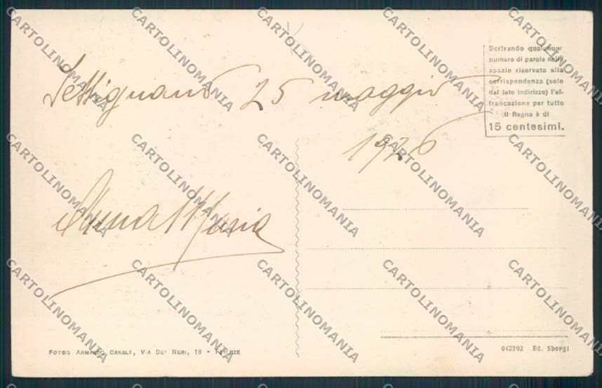 Firenze Settignano cartolina MV5740 – retro
