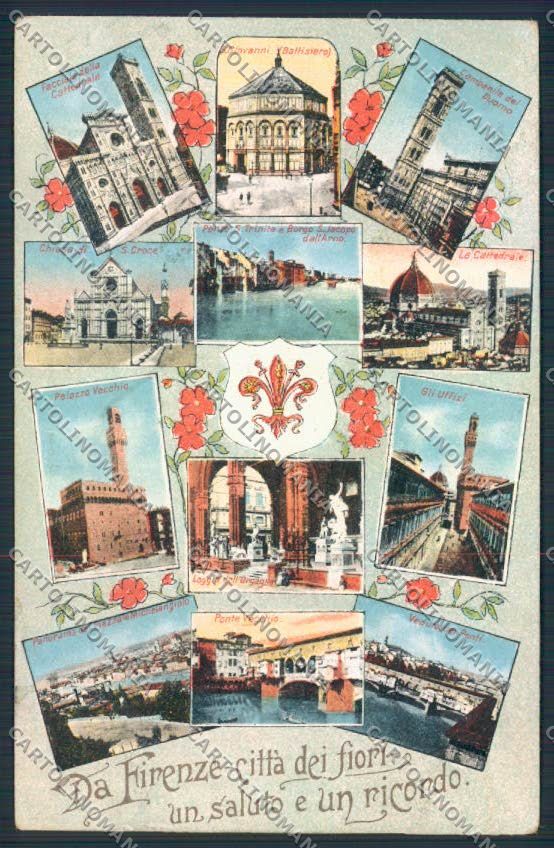 Firenze Città Saluti da cartolina MV5747 – fronte