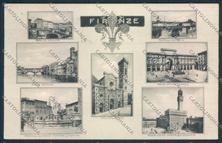 Firenze Città ABRASA cartolina MV5754 – fronte
