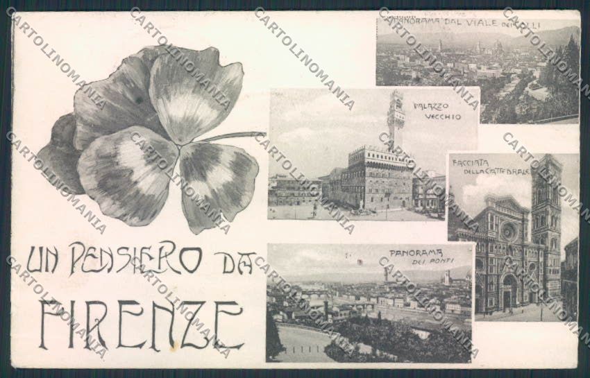 Firenze Città ABRASA cartolina MV5776 – fronte