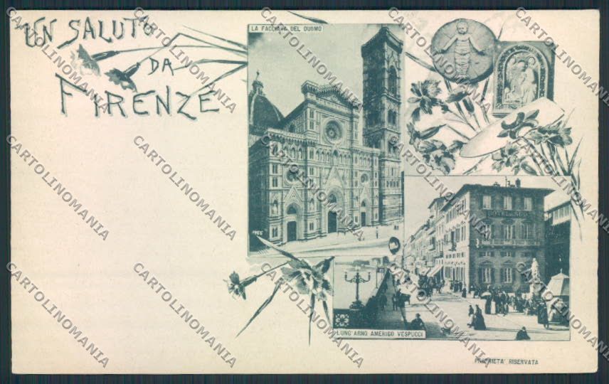 Firenze Città Saluti da ABRASA cartolina MV5779 – fronte