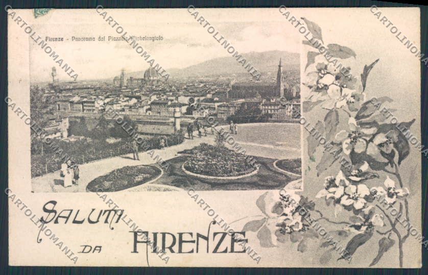 Firenze Città Saluti da cartolina MV5780 – fronte