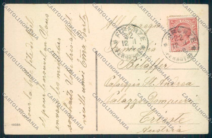 Firenze Città Saluti da cartolina MV5784 – retro