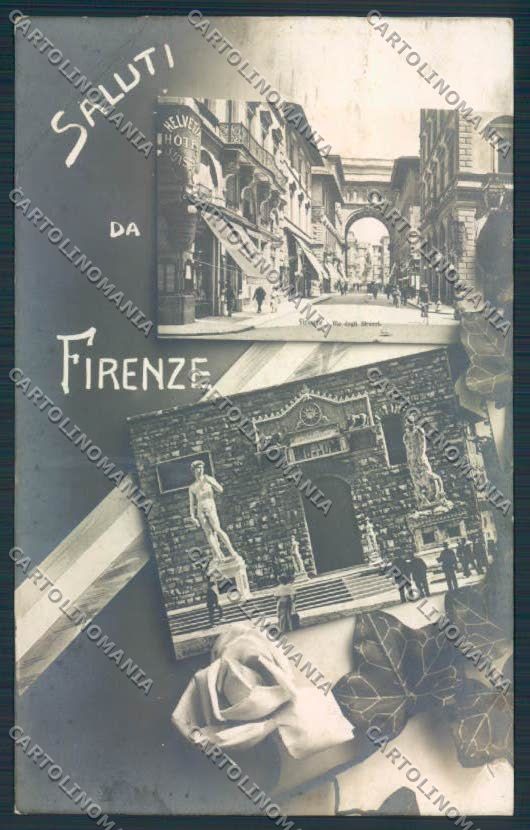 Firenze Città Saluti da Foto cartolina MV5788 – fronte