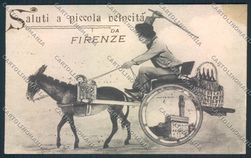 Firenze Città Saluti piccola velocità cartolina MV5807 – fronte