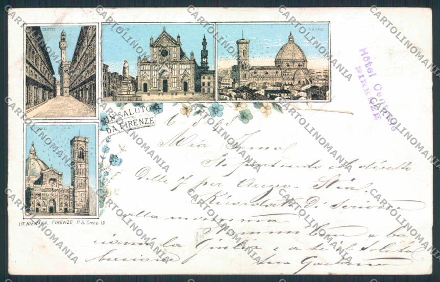 Firenze Città Gruss cartolina MV5808 – fronte