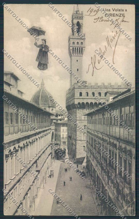 Firenze Città PIEGHINA cartolina MV5817 – fronte