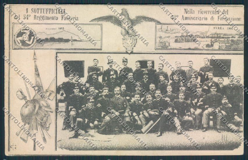 Firenze Città Palermo Ivrea Fanteria cartolina MV5833 – fronte