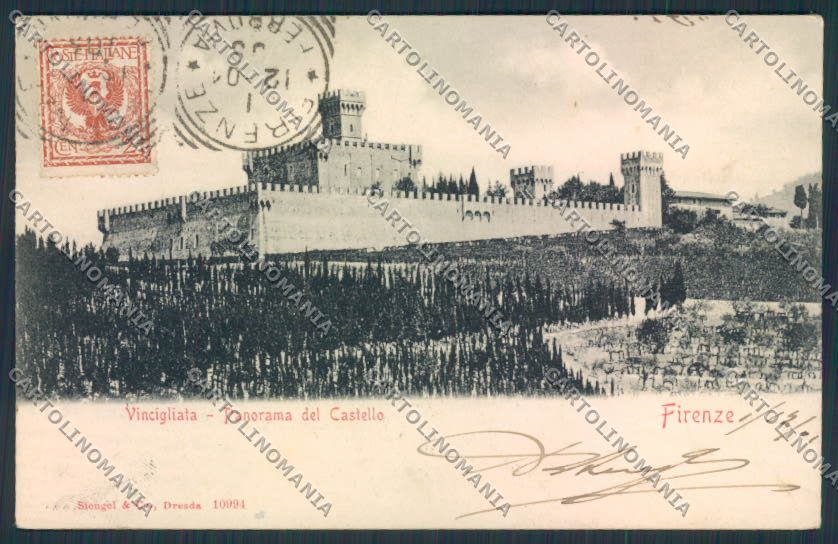 Firenze Vincigliata cartolina MV5857 – fronte
