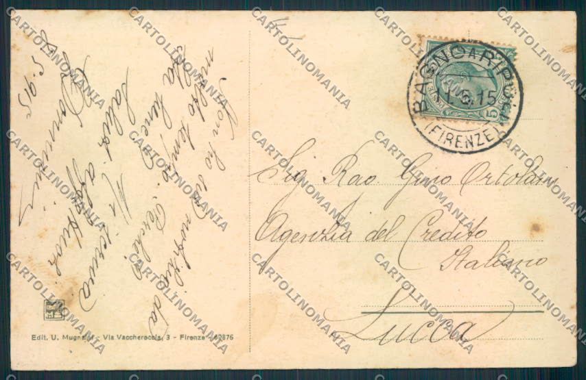 Firenze Candeli cartolina MV5860 – retro