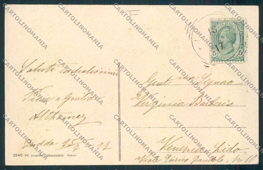 Firenze Greve in Chianti cartolina MV5865 – retro