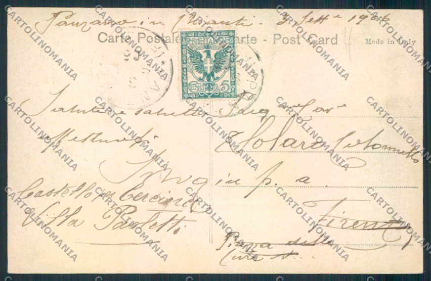 Firenze Panzano cartolina MV5879 – retro