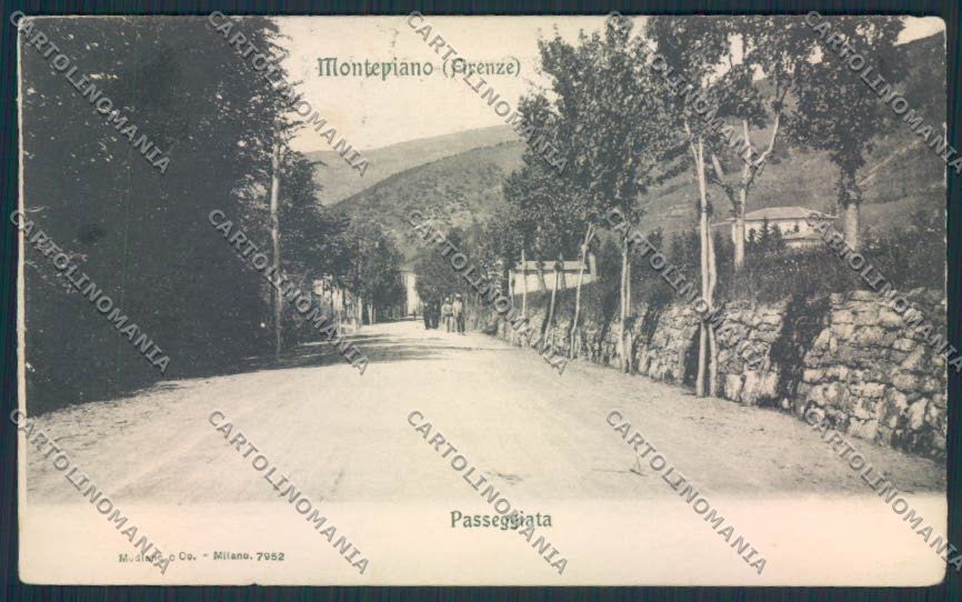 Firenze Montepiano cartolina MV5884 – fronte