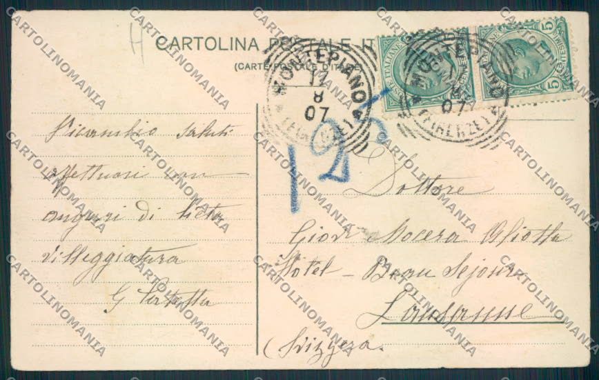 Firenze Montepiano cartolina MV5884 – retro