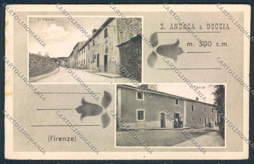 Firenze Sant'Andrea a Doccia PIEGHINA cartolina MV5895 – fronte