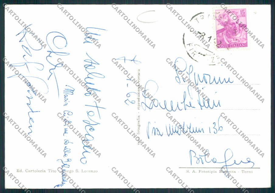 Firenze Passo Futa ADESIVO Foto FG cartolina MV5929 – retro