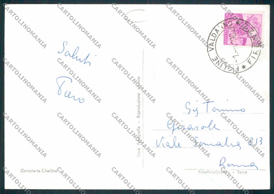 Firenze Figline Val d'Arno Foto FG cartolina MV5934 – retro