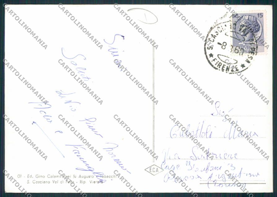 Firenze San Casciano Val di Pesa Foto FG cartolina MV5943 – retro