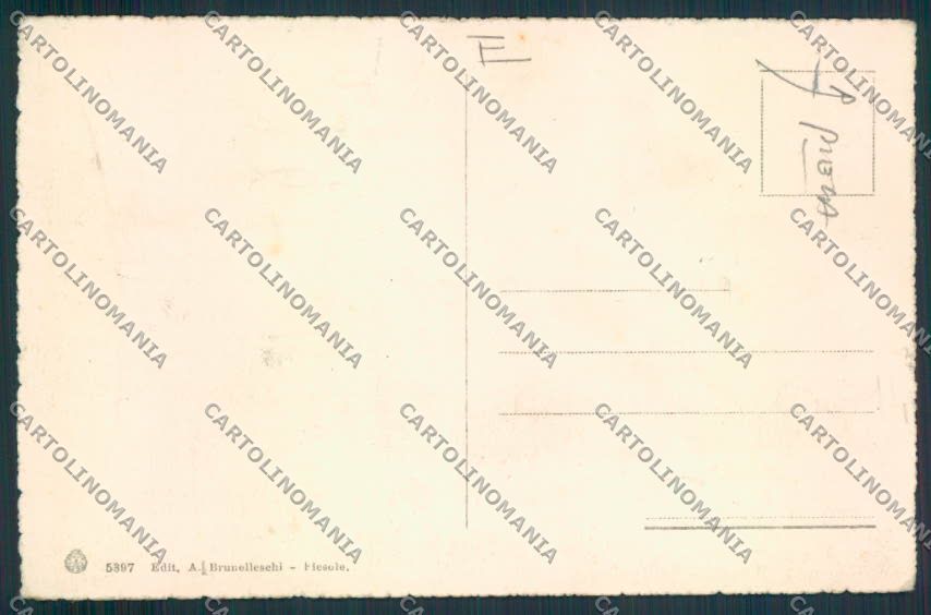 Firenze Fiesole Vincigliata PIEGA cartolina MV5969 – retro