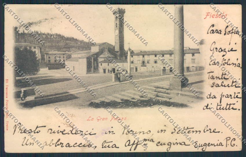 Firenze Fiesole PIEGHINE cartolina MV5981 – fronte