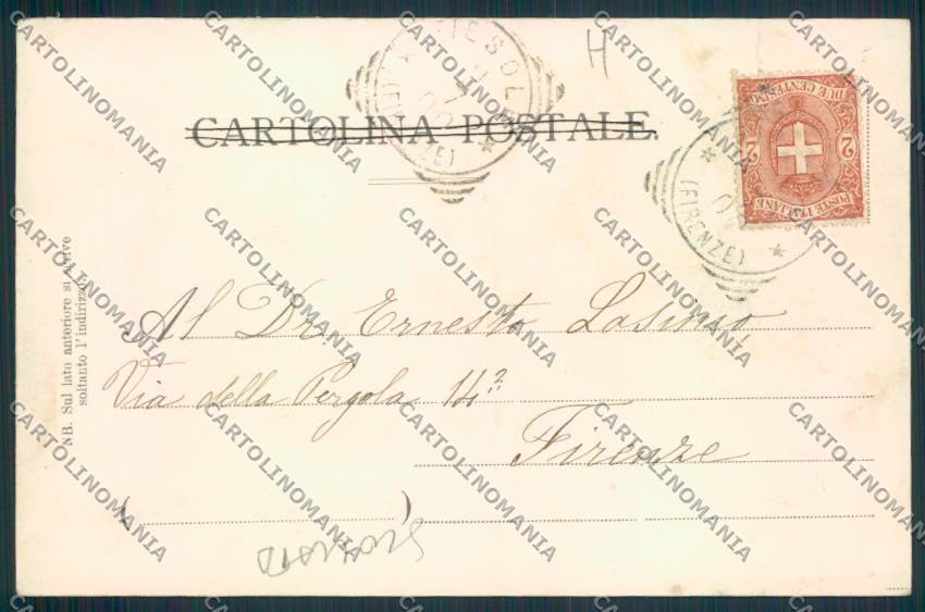 Firenze Fiesole SCOLLATA MACCHIA cartolina MV6006 – retro