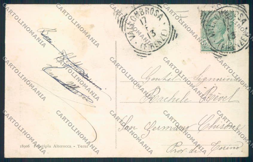 Firenze Reggello Forestale cartolina MV6032 – retro