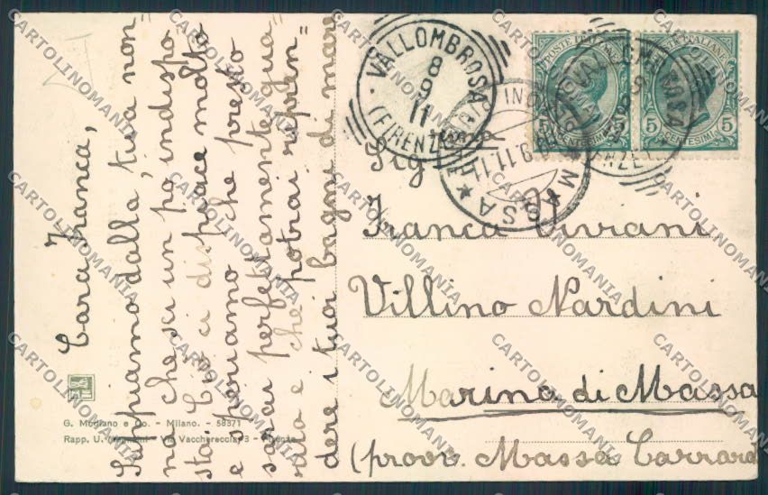 Firenze Reggello cartolina MV6049 – retro