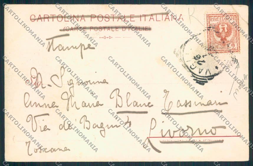 Firenze Vaglia Pratolino PIEGA cartolina MV6077 – retro