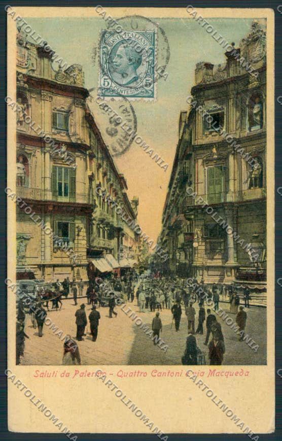 Palermo Città PIEGHINE cartolina MV6093 – fronte