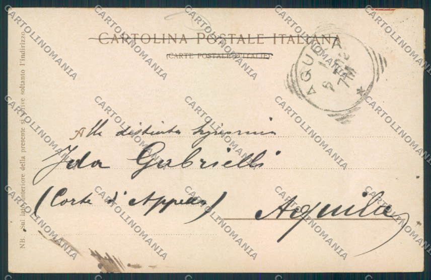 Palermo Città cartolina MV6102 – retro
