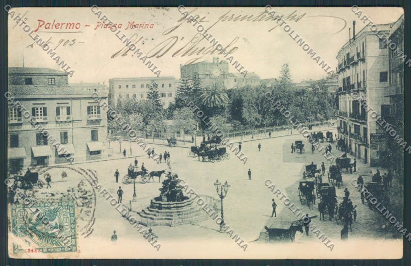 Palermo Città PIEGA cartolina MV6109 – fronte